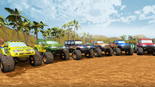 Monster truck offroad rally 3D - Android game screenshots.