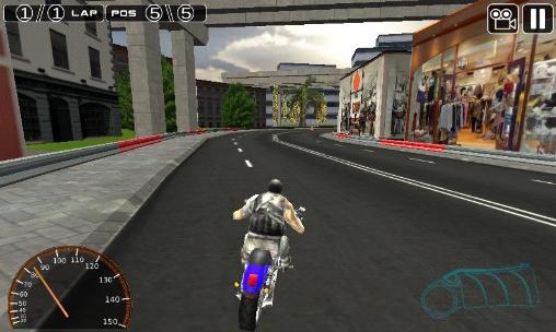 Moto racing 3D - Android game screenshots.