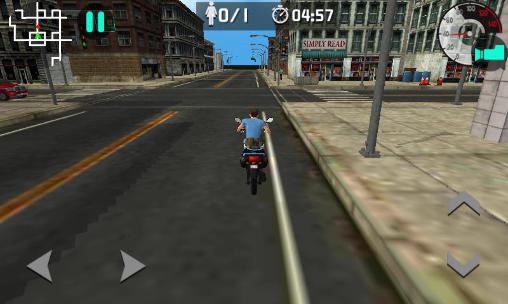 Moto rider 3D: City mission - Android game screenshots.