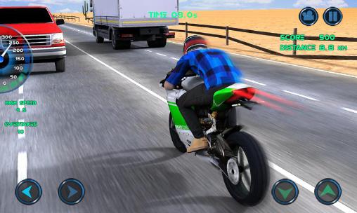 Moto traffic race - Android game screenshots.