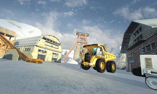 Mountain mining: Ice road truck - Android game screenshots.