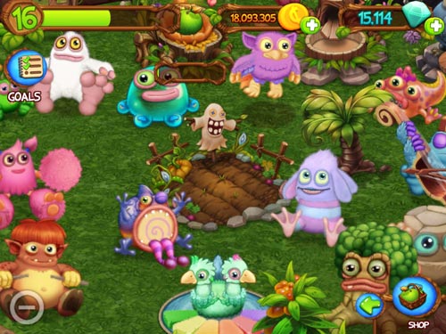 My singing monsters: Dawn of fire - Android game screenshots.