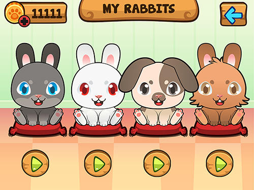My virtual rabbit - Android game screenshots.