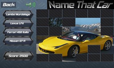 Name That Car - Android game screenshots.