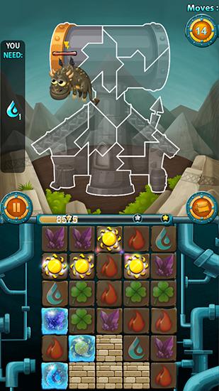 Naughty dragons saga: Match 3 - Android game screenshots.