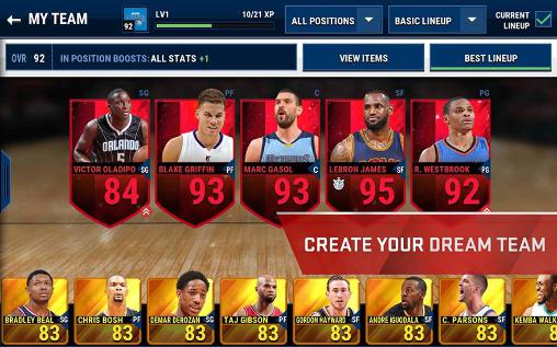 NBA live mobile - Android game screenshots.