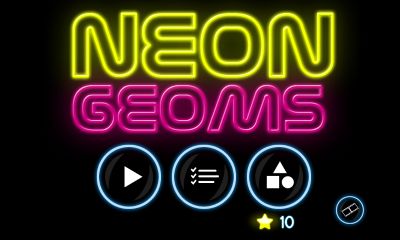 Full version of Android Logic game apk Neon Geoms for tablet and phone.