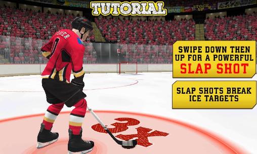 NHL hockey: Target smash - Android game screenshots.