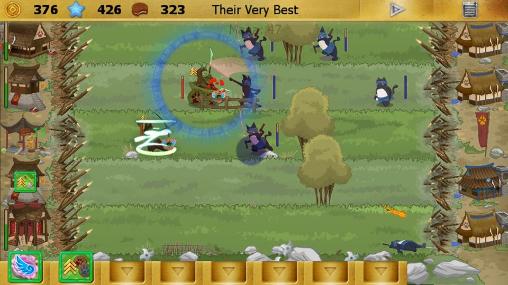 Ninja cats vs samurai dogs - Android game screenshots.