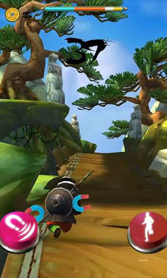 Ninja panda run: Ninja exam - Android game screenshots.