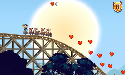 Nutty Fluffies Rollercoaster - Android game screenshots.