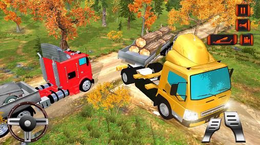 Off road hill drive: Cargo truck - Android game screenshots.