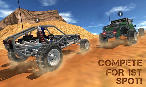 Offroad buggy racer 3D: Rally racing - Android game screenshots.