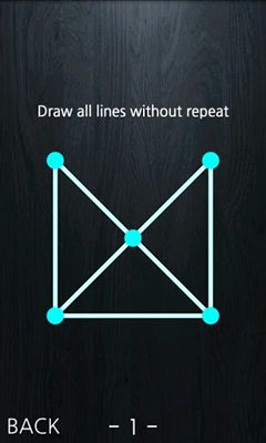 Gameplay of the One touch Drawing for Android phone or tablet.