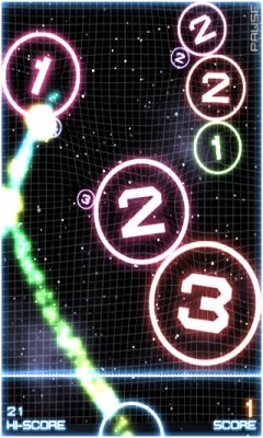 Gameplay of the Orbital for Android phone or tablet.