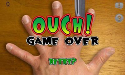 Gameplay of the Fingers versus Knife for Android phone or tablet.