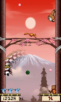 Gameplay of the Panda Jump Seasons for Android phone or tablet.