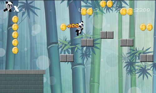 Panda run - Android game screenshots.
