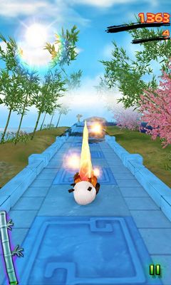 Gameplay of the Panda Run HD for Android phone or tablet.