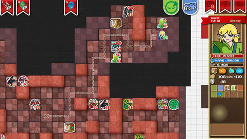 Paper dungeons - Android game screenshots.