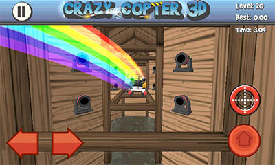 Gameplay of the Paper Glider. Crazy Copter 3D for Android phone or tablet.