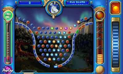 Gameplay of the Peggle for Android phone or tablet.
