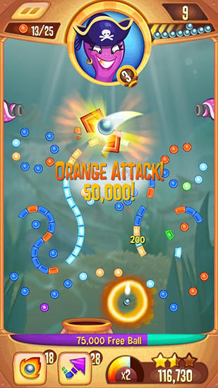 Peggle blast - Android game screenshots.