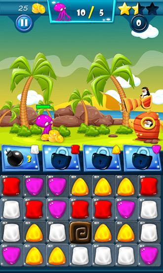 Penguins: Puzzle island HD - Android game screenshots.