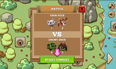 Pets vs Orcs - Android game screenshots.