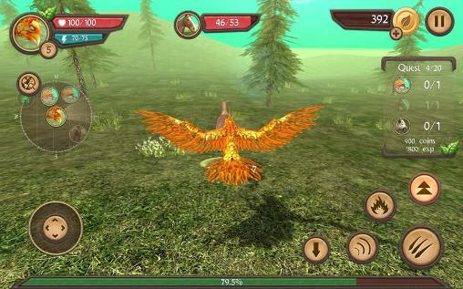Phoenix sim 3D - Android game screenshots.