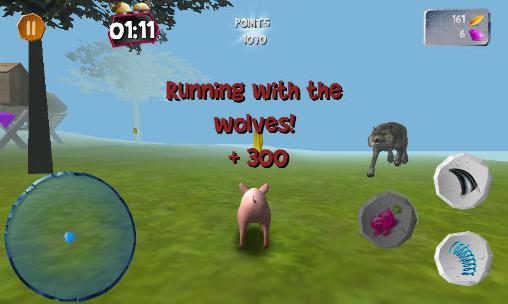 Pig simulator - Android game screenshots.
