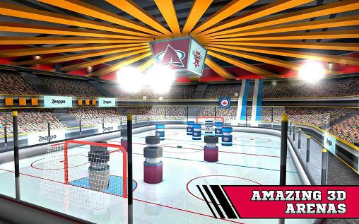 Pin hockey: Ice arena - Android game screenshots.