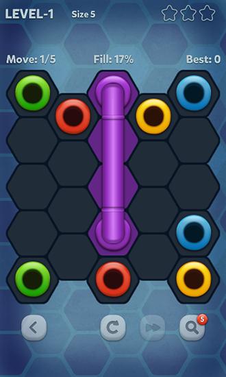 Pipe lines: Hexa - Android game screenshots.
