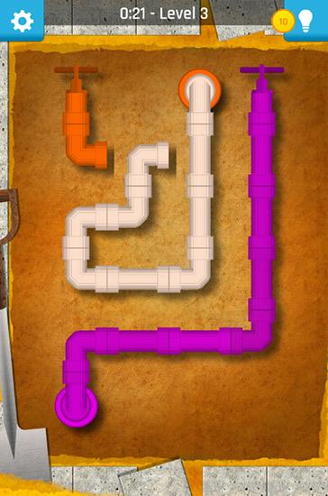 Pipe twister: Best pipe puzzle - Android game screenshots.