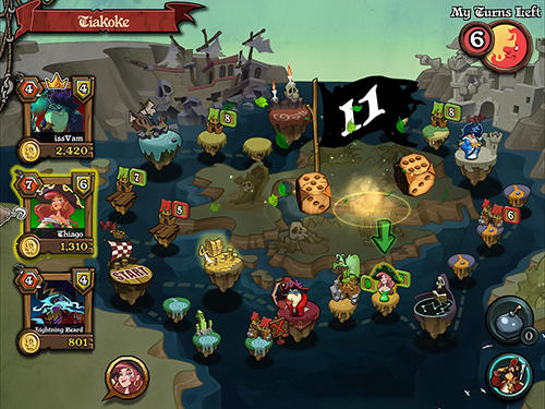 Pirates war: The dice king - Android game screenshots.