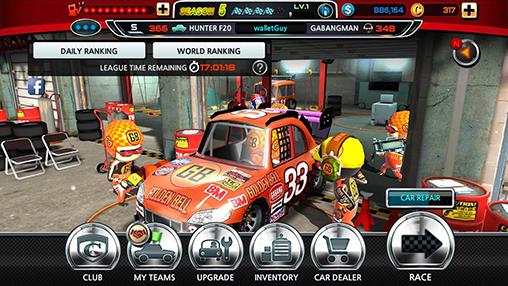 Pit stop racing: Club vs club - Android game screenshots.