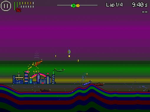 Pixel boat rush - Android game screenshots.