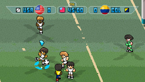 Pixel cup soccer 16 - Android game screenshots.
