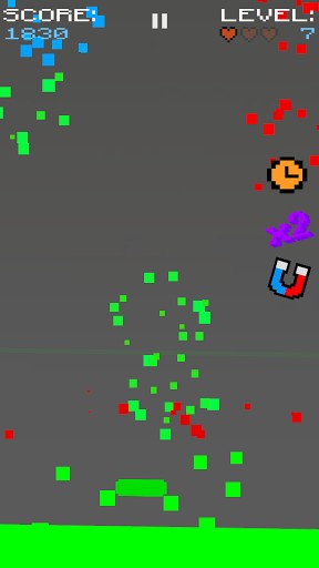 Pixel down - Android game screenshots.