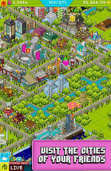 Pixel people - Android game screenshots.