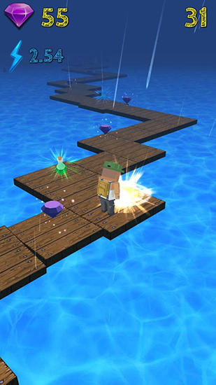 Pixel road 3D - Android game screenshots.
