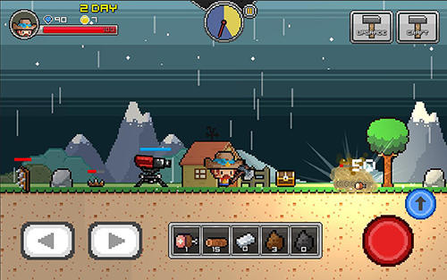 Pixel survive - Android game screenshots.