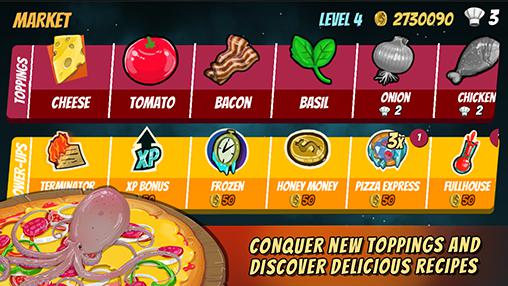 Pizza mania: Cheese moon chase - Android game screenshots.