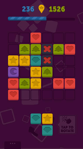 Gameplay of the Placid place: Color tiles for Android phone or tablet.
