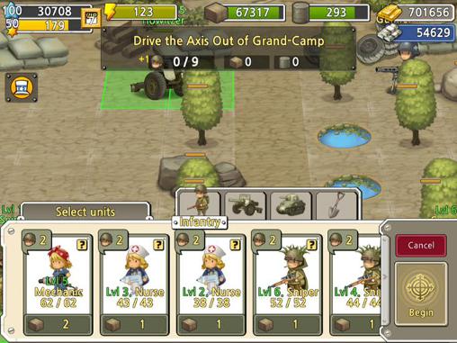 Pocket platoons - Android game screenshots.