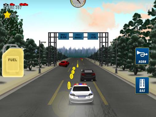 Police car chase - Android game screenshots.