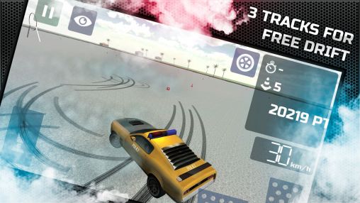 Gameplay of the Police car's crazy drift for Android phone or tablet.