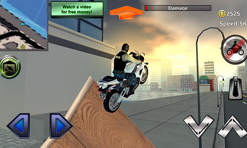 Police motorcycle crime sim - Android game screenshots.