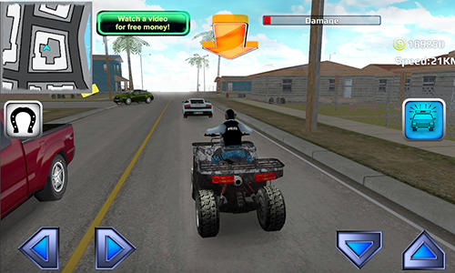 Police quad chase simulator 3D - Android game screenshots.