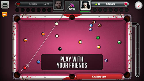 Gameplay of the Pool ball master for Android phone or tablet.